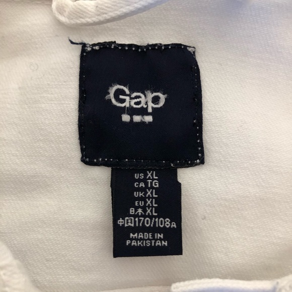 GAP White Denim Jacket size XL - Picture 5 of 9